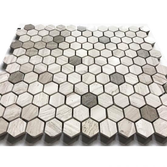 Hexagon Marble Mosaic tiles